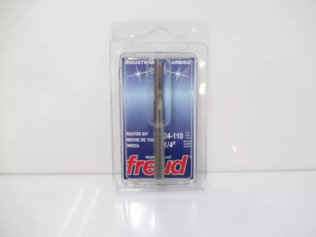 04-110 Freud Router Bit 1/4 in., Double Flute Straight 1 in.