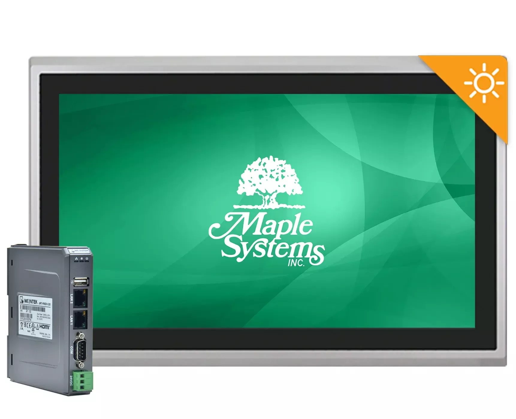 21.5" High Brightness Wide Temp Industrial Monitor and cMT-FHDX-820 Package